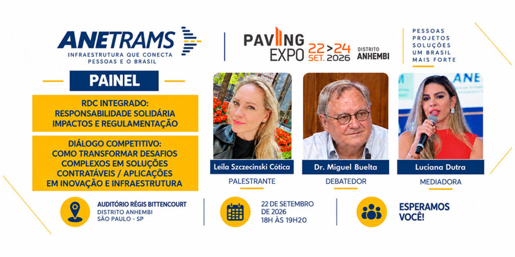 ANETRAMS amplia presença na Paving Expo com painel na programação oficial e agenda própria na Ilha ANETRAMS Pavving Expo 22 24 setembro 2026